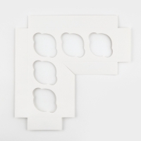 Коробка для капкейков и бенто-торта &laquo;Счастья в Новом году&raquo;, венок 25 х 25 х 10 см