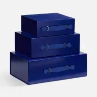 Коробка складная Holdfold, M, синяя