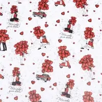 Бумага упаковочная глянцевая &laquo;Только для тебя&raquo;, двусторонняя, 60&times;90 см