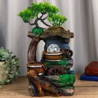 Фонтан "Хижина под деревом" 32х15х13 см (с подсветкой)