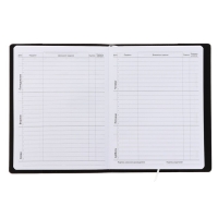 Дневник универсальный для 1-11 класса Black, мягкая обложка, искусственная кожа, термо тиснение, ляссе, 80 г/м2