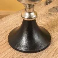 Подсвечник канделябр  на 3 свечи "Тёмная Вуаль" алюминий 46х15х62 см