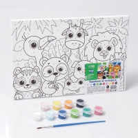 Картина по номерам для детей &laquo;Яркие зверята&raquo;, 20 х 30 см