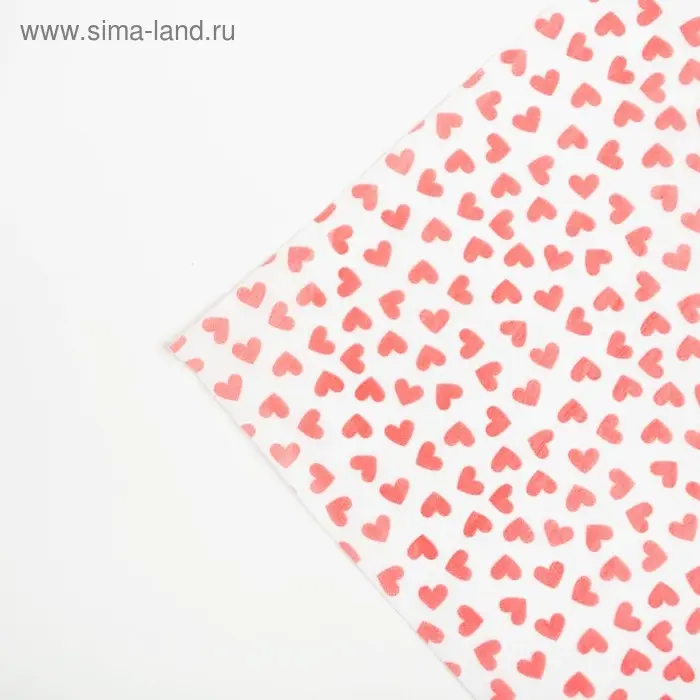 Бумага упаковочная тишью &laquo;Little hearts&raquo;, 50 х 70 см