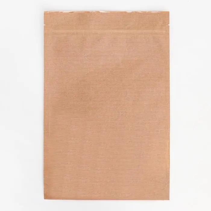 Пакет фасовочный, крафт, зип - лок, с окном, 20(4) х 30 см