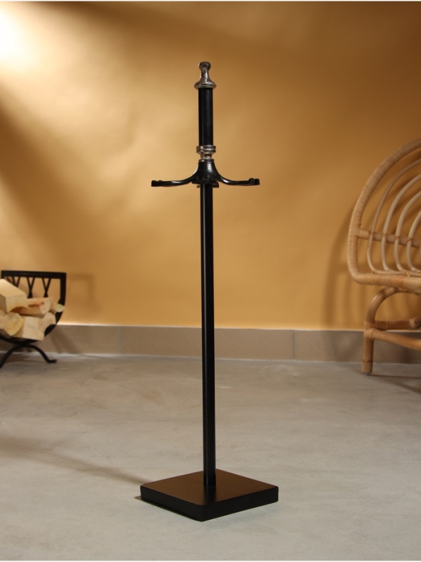 Каминный набор "Огонёк" сталь, 4 предмета, 15х15х64 см