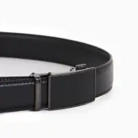 Ремень муж 07-01-03-03 Июнь2501, 3,7*0,3*140 см, Великан, мелкий флотер, пр автомат, черный   109036