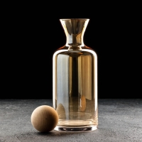 Набор для напитков из стекла &laquo;Эко&raquo;, 7 предметов: графин 1 л, 10&times;24,5, 6 стаканов 250 мл, цвет золотой