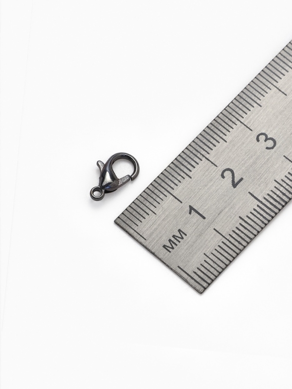 Замок-карабин СМ-536, (набор 10 шт.), 12×7 мм, цвет серый Замок-карабин СМ-536, (набор 10 шт.), 12×7 мм, цвет серый