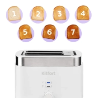 Тостер для хлеба с поддоном для крошек КТ-4025 - 780-930 Вт