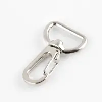 Карабин металлический TEIRA, набор 2 шт., 6.9 г, 4.1&times;2.5 см/20&times;2.5 мм, цвет серебряный