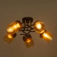 Люстра "Элла" 5хЕ27 40Вт черный 70х70х27 см