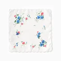 Платки носовые женские Экономь и Я "Полянка" 30*30 см, (набор 12 шт), рис. МИКС,100% пэ