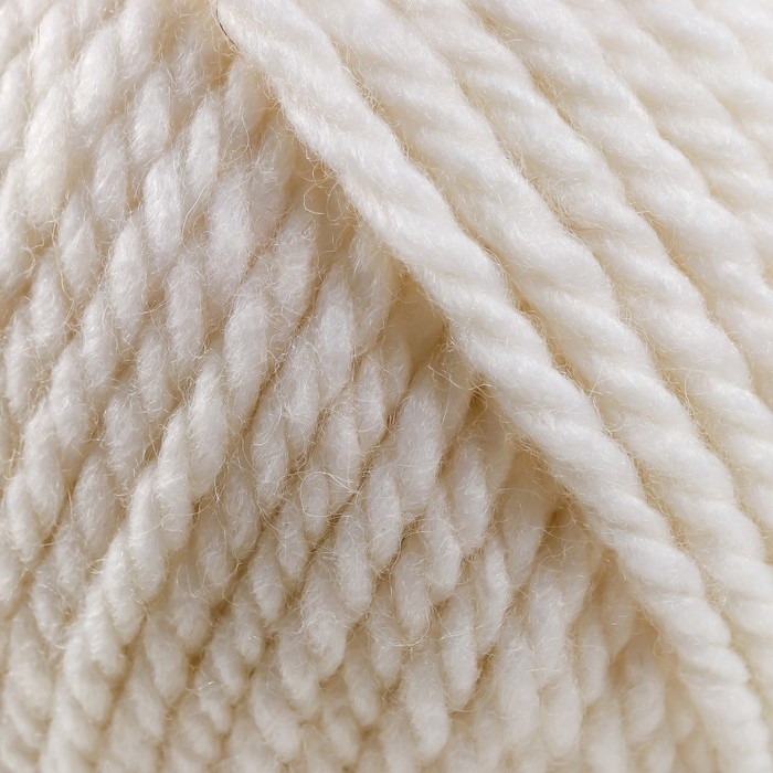 Пряжа "Осенняя" 25% шерсть, 75% ПАН 150м/200гр (01-Белый)