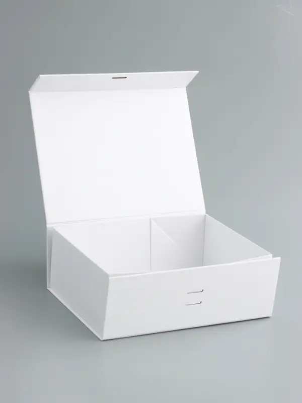 Коробка подарочная с бантом складная 29 х 22 х 10,5 см Белая