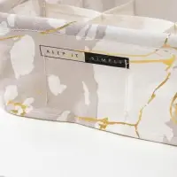 Органайзер для хранения Доляна &laquo;Мрамор&raquo;, 6 отделений, 28,5&times;28,5&times;12 см, цвет серый