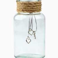 Ваза для цветов, прозрачная, 250 мл.