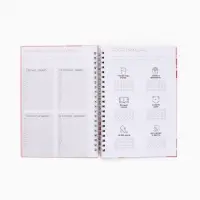 Планер-еженедельник А5, 86 л. В твердой обложке, на гребне "Поцелуй"