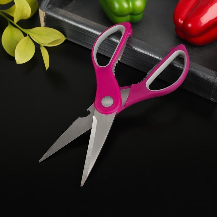 Ножницы кухонные Доляна &laquo;Генри&raquo;, 23 см, цвет МИКС