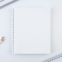 Тетрадь в клетку, 96 листов А5 на спирали, &laquo;Слушай своё сердце&raquo; ,обложка мелованный картон 230 г внутренний блок №1, белизна 96%