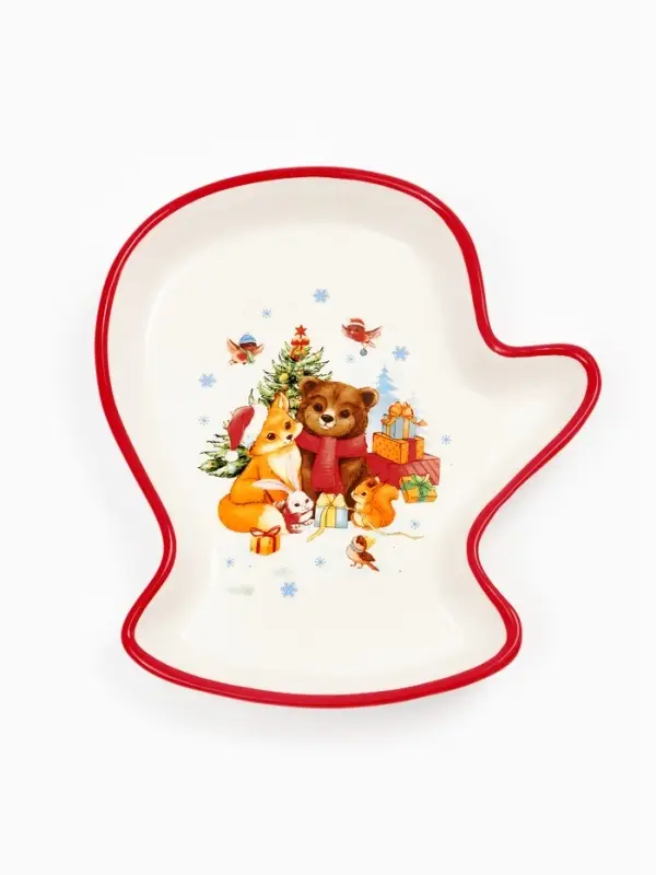 Блюдо керамическое &laquo;Волшебного года&raquo;, 20&times;17.5&times;3 см, ручная работа