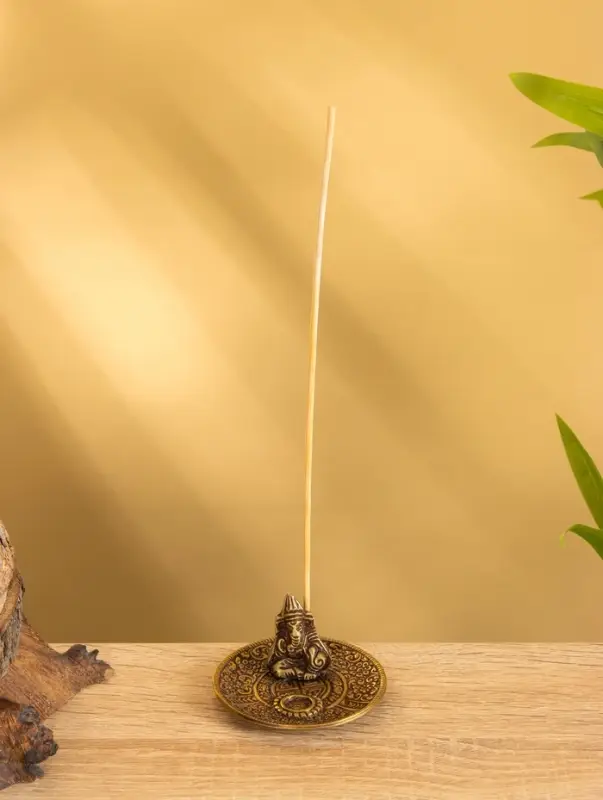 Подставка под благовония "Ганеша" латунь 7 см