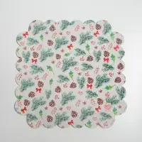 Коробка для кондитерских изделий с пластиковой крышкой &laquo;Winter time&raquo;, 21 х 21 х 3 см