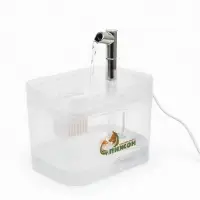 Фонтан для кошек и собак 1,5 л, 16,5 х 13 х 12 см, евророзетка, прозрачный
