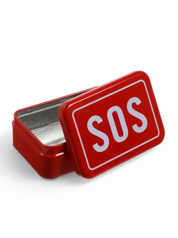 Коробка для выживания SOS, 9,3 х 6,5 х 3,2 см