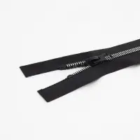 Молния &laquo;Трактор&raquo;, №5, разъёмная, замок автомат, 60 см, чёрная, белая