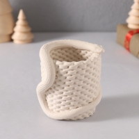 Предмет интерьера "Змея корзинка" 7*7*4 см белый