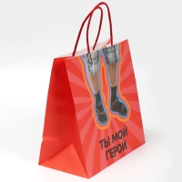 Пакет подарочный, упаковка, &laquo;Герой&raquo;, 22 х 22 х 11 см