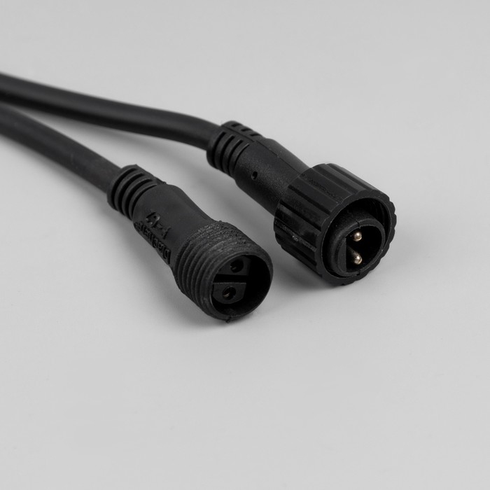 Гирлянда &laquo;Клип-лайт&raquo; 3 нити по 20 м, IP44, УМС, тёмная нить, 399 LED, свечение белое, мерцание, 24 В