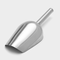 Совок из нержавеющей стали для льда и сыпучих продуктов, 260 мл, 24&times;9 см, цвет хромированный