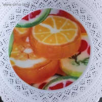 Ваза для хлеба и фруктов &laquo;Зефир. Принт&raquo;, d=20 см, цвет МИКС