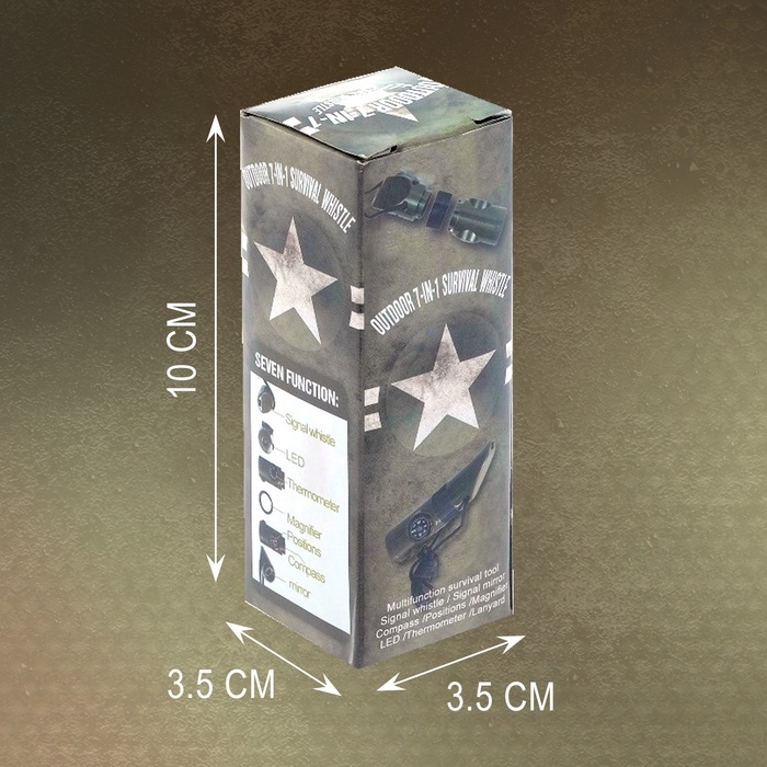 Набор героя &laquo;Разведчик&raquo;, 6 в 1: свисток, компас, фонарик, термометр, зеркало, лупа