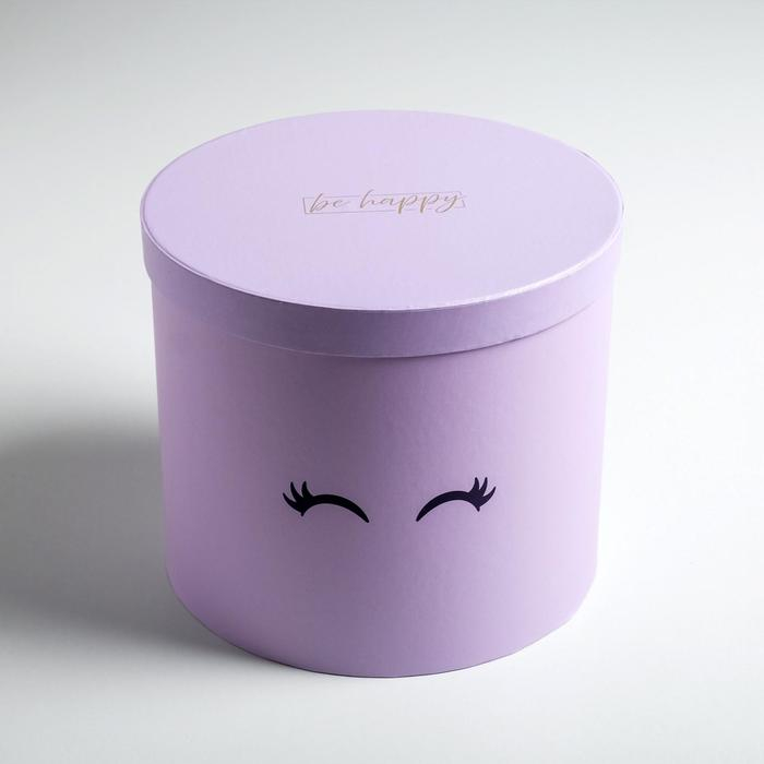 Набор шляпных коробок для цветов 5 в 1, упаковка подарочная, &laquo;Глазки&raquo;, 14 х 13 см - 22 х 19,5 см