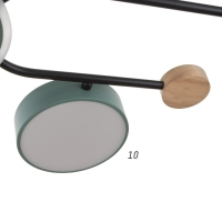 Люстра с ПДУ 2298/7GN LED 156Вт 3000-6000К зеленый 105х99х15 см BayerLux