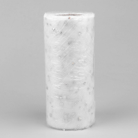 Фатин с блёстками, 15 см, 11 &plusmn; 1 г/кв.м, 23 &plusmn; 1 м, цвет белый №1