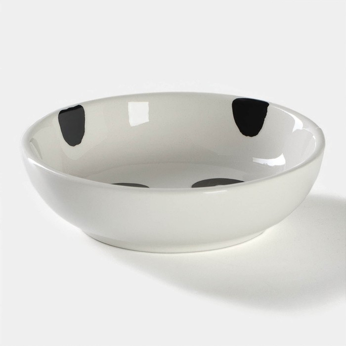 Салатник Доляна &laquo;Панда&raquo;, 250 мл, d=13 см, цвет белый