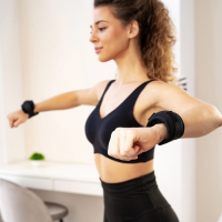 Утяжелители на запястье, 2 шт. &times; 300 г, цвет чёрный