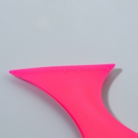 Трафарет для нанесения макияжа, 15 &times; 4,5 &times; 0,7 см, цвет розовый