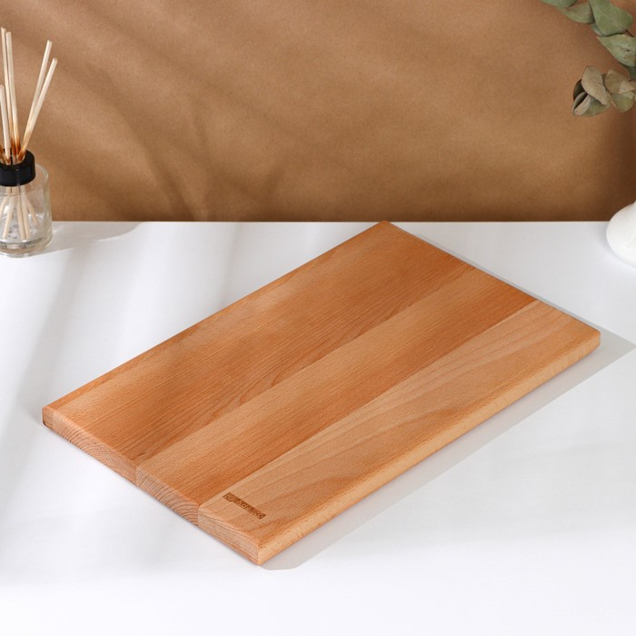 Доскa рaзделочнaя Премиум &laquo;Профессионaльнaя&raquo;, 40&times;25&times;2,5 см, бук