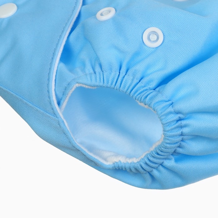 Многоразовый подгузник &laquo;Little baby&raquo;, 3-15 кг, цвет голубой, Крошка Я