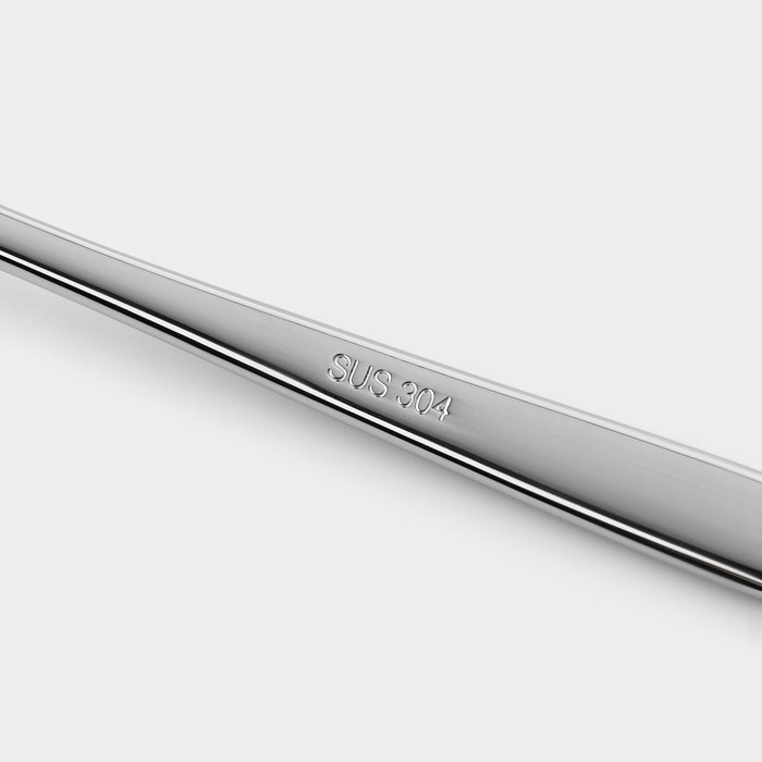 Набор чайных ложек из нержавеющей стали &laquo;Джентри&raquo;, длина 16 см,6 шт, цвет серебряный