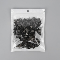 Нижний ограничитель для молнии, металлический, №8, 500 &plusmn; 20 шт, цвет чёрный никель