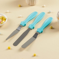 Набор лопаток кондитерских &laquo;Ночь&raquo;, 23&times;8,5&times;2,5 см, 3 шт, цвет МИКС