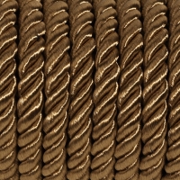 Шнур витой, d = 5 мм, 9 &plusmn; 1 м, цвет кофейный