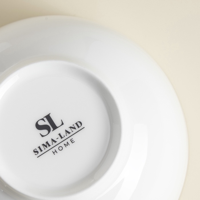 Салатники SL Home &laquo;Каскарон&raquo;, 900 мл, d=16 см, набор 2 шт, костяной фарфор, белые