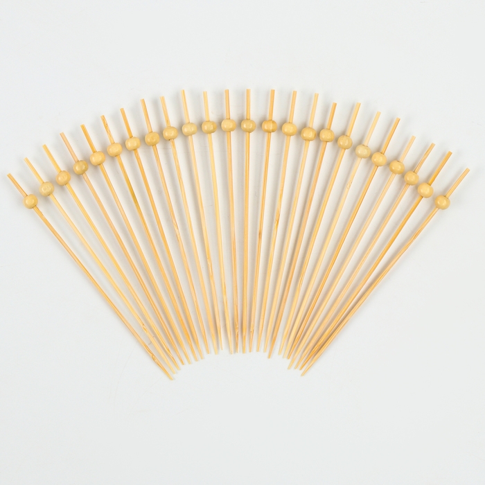 Шпажки деревянные &laquo;Шарики&raquo; набор 24 шт.